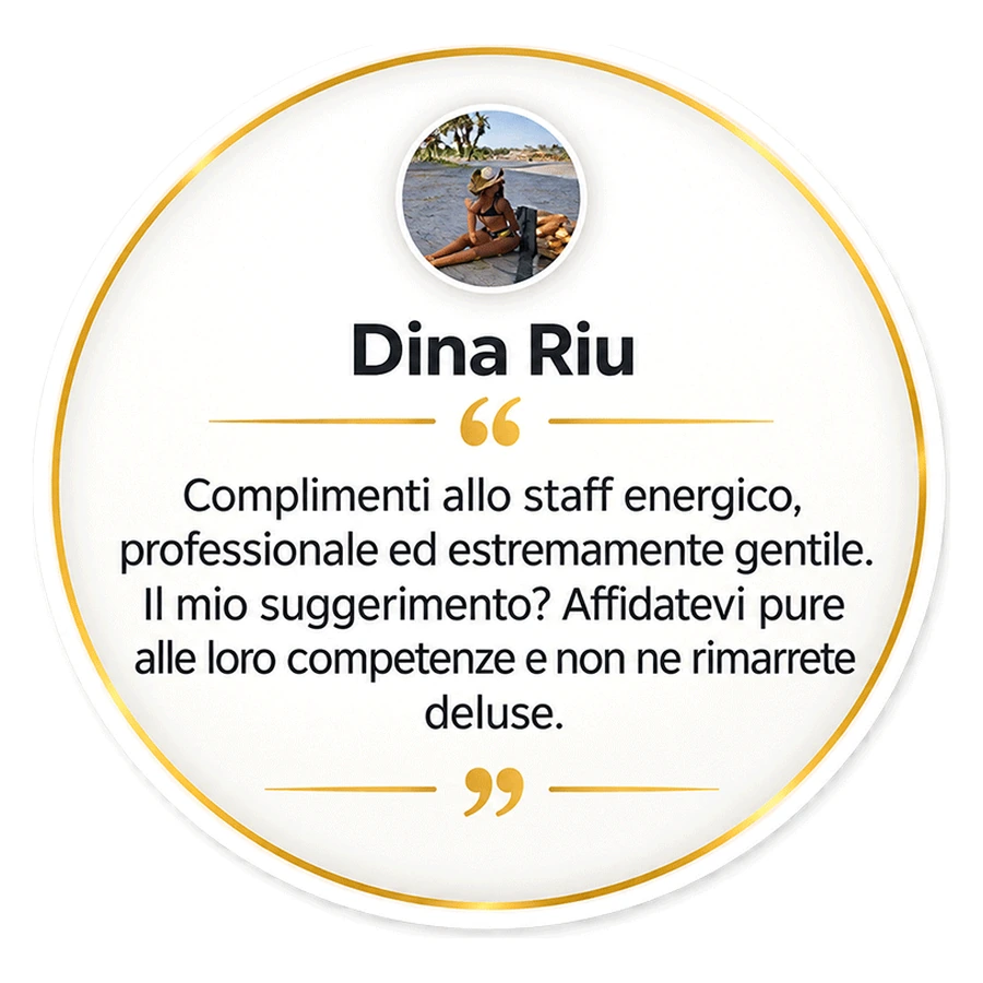 Recensione Google di Dina Riu